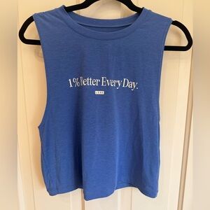 LSKD Vital cropped training tank - cobalt blue